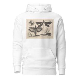 Dragonflies and a bumble bee by Wenceslaus Hollar Hoodie