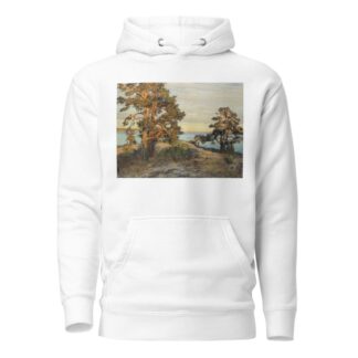 Coastal landscape at sunset by Gottfrid Kallstenius Hoodie