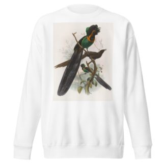 Astrapia nigra by Daniel Giraud Elliot Sweatshirt