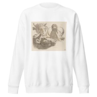 Three cow heads by Martin Ferdinand Quadal Sweatshirt