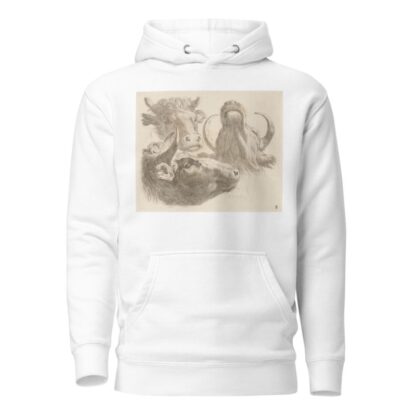 Three cow heads by Martin Ferdinand Quadal Hoodie