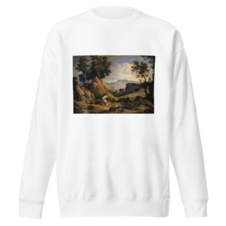 Landscape near Olevano with Rainbow by Joseph Anton Koch Sweatshirt