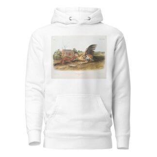 Putorius fuscus, Tawny Weasel. Male. Natural size. by John Woodhouse Audubon Hoodie