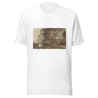Boerderij met drinkende koe aan de Biltstraat te Utrecht by Hendrik Abraham Klinkhamer T-Shirt
