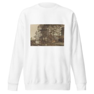 Boerderij met drinkende koe aan de Biltstraat te Utrecht by Hendrik Abraham Klinkhamer Sweatshirt