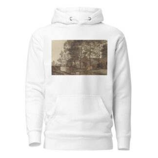 Boerderij met drinkende koe aan de Biltstraat te Utrecht by Hendrik Abraham Klinkhamer Hoodie