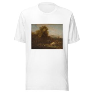 Landscape with Animals and a Shepherd by Nicolaes Pietersz. Berchem T-Shirt