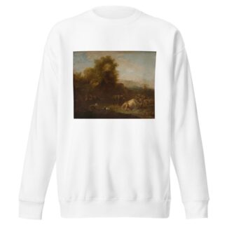 Landscape with Animals and a Shepherd by Nicolaes Pietersz. Berchem Sweatshirt