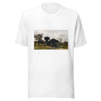 Peasant Woman On A Path by Charles François Daubigny T-Shirt