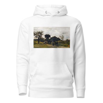 Peasant Woman On A Path by Charles François Daubigny Hoodie