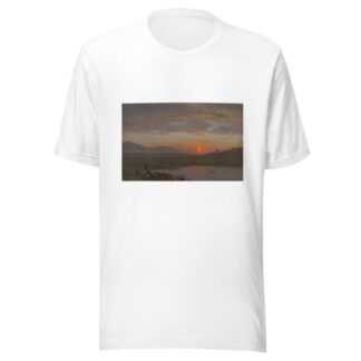 Hudson Valley, New York at Sunset by Frederic Edwin Church T-Shirt