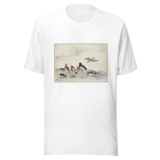Acht Enten verschiedener Art am Wasser by Pieter Holsteijn T-Shirt