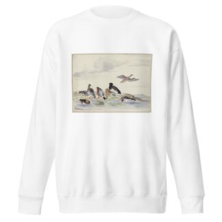 Acht Enten verschiedener Art am Wasser by Pieter Holsteijn Sweatshirt