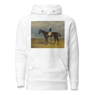 Margrave, A Liver Chestnut Racehorse With Jockey James Robinson Up, At Doncaster by John Frederick Herring Snr. Hoodie