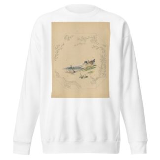 Ontwerp voor bord van het model ‘Square’ met zes ganzen by Albert Louis Dammouse Sweatshirt