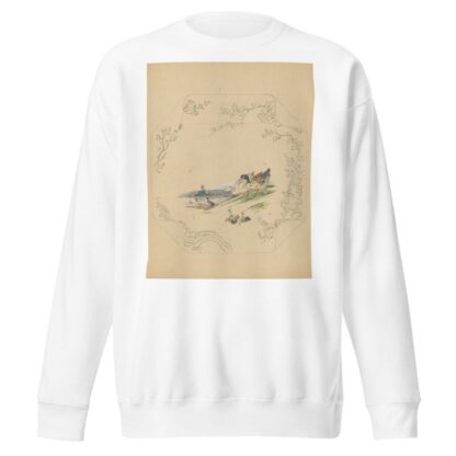 Ontwerp voor bord van het model ‘Square’ met zes ganzen by Albert Louis Dammouse Sweatshirt