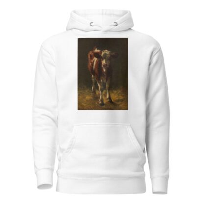 Kälbchen im Stall by Richard Voltz Hoodie