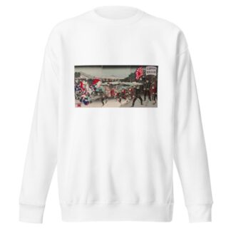 Advance and Attack in the Vicinity of Dagu by Watanabe Nobukazu Sweatshirt