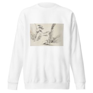 Album of Fifteen Ink Paintings Pl.09 by Hine Taizan Sweatshirt