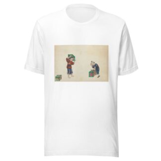 Picking up tea boxes & carrying them away by Anonymous T-Shirt