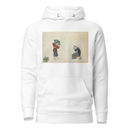 Picking up tea boxes & carrying them away by Anonymous Hoodie