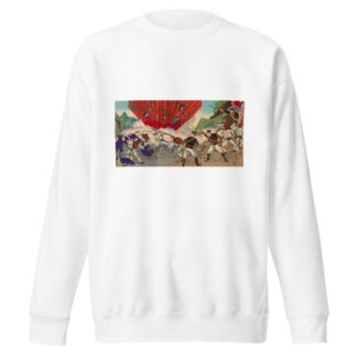 Great Victory of Japan; Defeat of Qing Soldiers at the Battle of Pyeongyang by Watanabe Nobukazu Sweatshirt