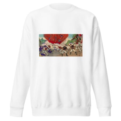 Great Victory of Japan; Defeat of Qing Soldiers at the Battle of Pyeongyang by Watanabe Nobukazu Sweatshirt