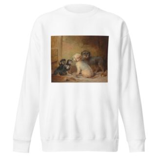 The Dandie Dinmont family by Henry Calvert Sweatshirt