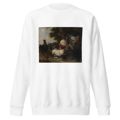 Der Krieg im Hühnerhof by Melchior de Hondecoeter Sweatshirt