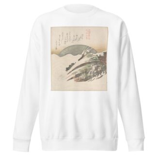 Setting Moon on Waves by Kubo Shunman Sweatshirt