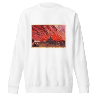 The Great Fire at Ryōgoku Bridge, Viewed from Asakusa Bridge on the 26th of January, 1881 by Kobayashi Kiyochika Sweatshirt
