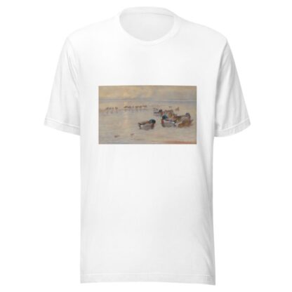 Mallards on a lake by Archibald Thorburn T-Shirt