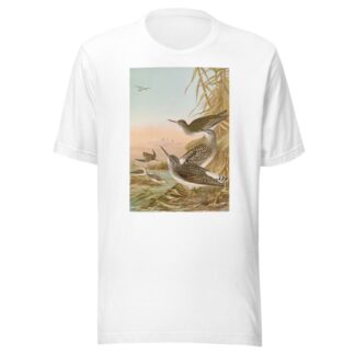 Totanus ochropus, Totanus glareola, Tringoides hypoleucus by Johann Friedrich Naumann T-Shirt