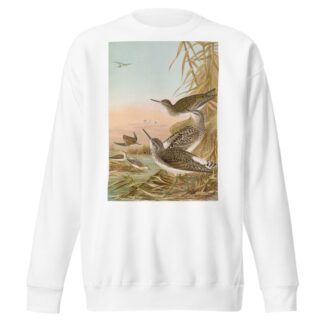 Totanus ochropus, Totanus glareola, Tringoides hypoleucus by Johann Friedrich Naumann Sweatshirt