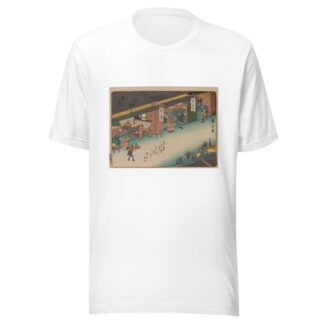 Tokaido gojusantsugi, Pl.43 by Andō Hiroshige T-Shirt