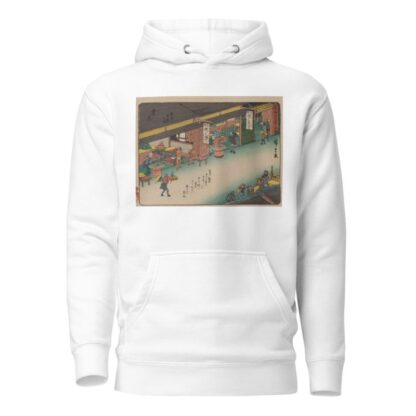 Tokaido gojusantsugi, Pl.43 by Andō Hiroshige Hoodie
