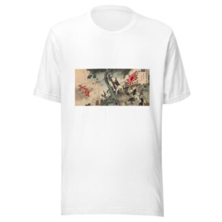 Hurrah and Hurrah Again for the Great Empire of Japan! Great Victory for the Japanese Army in the Assault on Seonghwan by Toshikata Mizuno T-Shirt