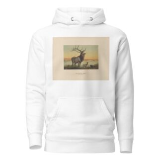 The Wapiti Deer by Joseph Wolf Hoodie