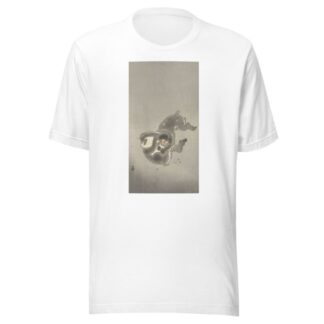 Two monkeys playing by Ohara Koson T-Shirt