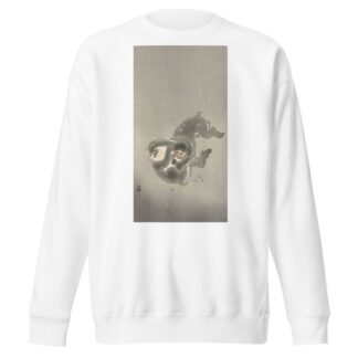 Two monkeys playing by Ohara Koson Sweatshirt