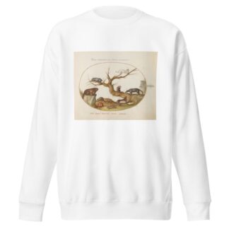 Marmot, Hamsters, Rat, Field Mouse, Shrew, and a Coatimundi by Joris Hoefnagel Sweatshirt