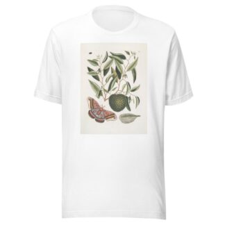 Anona maxima &c.; Phalæna magna, The largest Carolina Moth; The Caterpillar of this Moth. by Mark Catesby T-Shirt