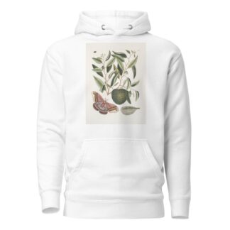 Anona maxima &c.; Phalæna magna, The largest Carolina Moth; The Caterpillar of this Moth. by Mark Catesby Hoodie