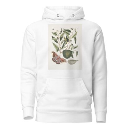 Anona maxima &c.; Phalæna magna, The largest Carolina Moth; The Caterpillar of this Moth. by Mark Catesby Hoodie