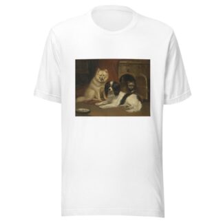 A Sheepdog, a King Charles Spaniel, and a Terrier by Bernard te Gempt T-Shirt