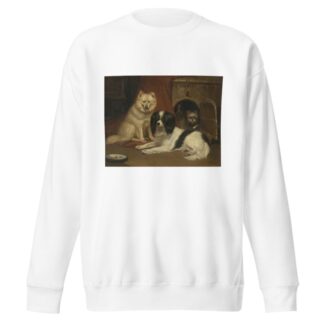 A Sheepdog, a King Charles Spaniel, and a Terrier by Bernard te Gempt Sweatshirt
