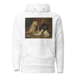 A Sheepdog, a King Charles Spaniel, and a Terrier by Bernard te Gempt Hoodie