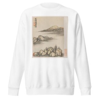 Reminiscences of Qinhuai River pl2 by Shitao Sweatshirt