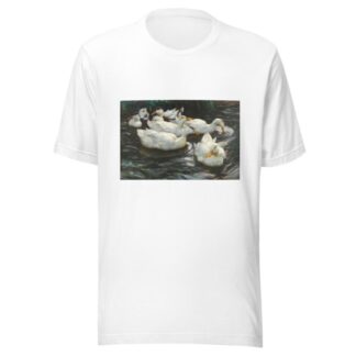 Sechs Enten im Wasser, by Alexander Koester T-Shirt