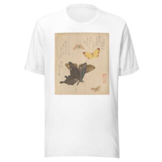 The Painting Manual of Flock of Butterflies by Kubo Shunman T-Shirt